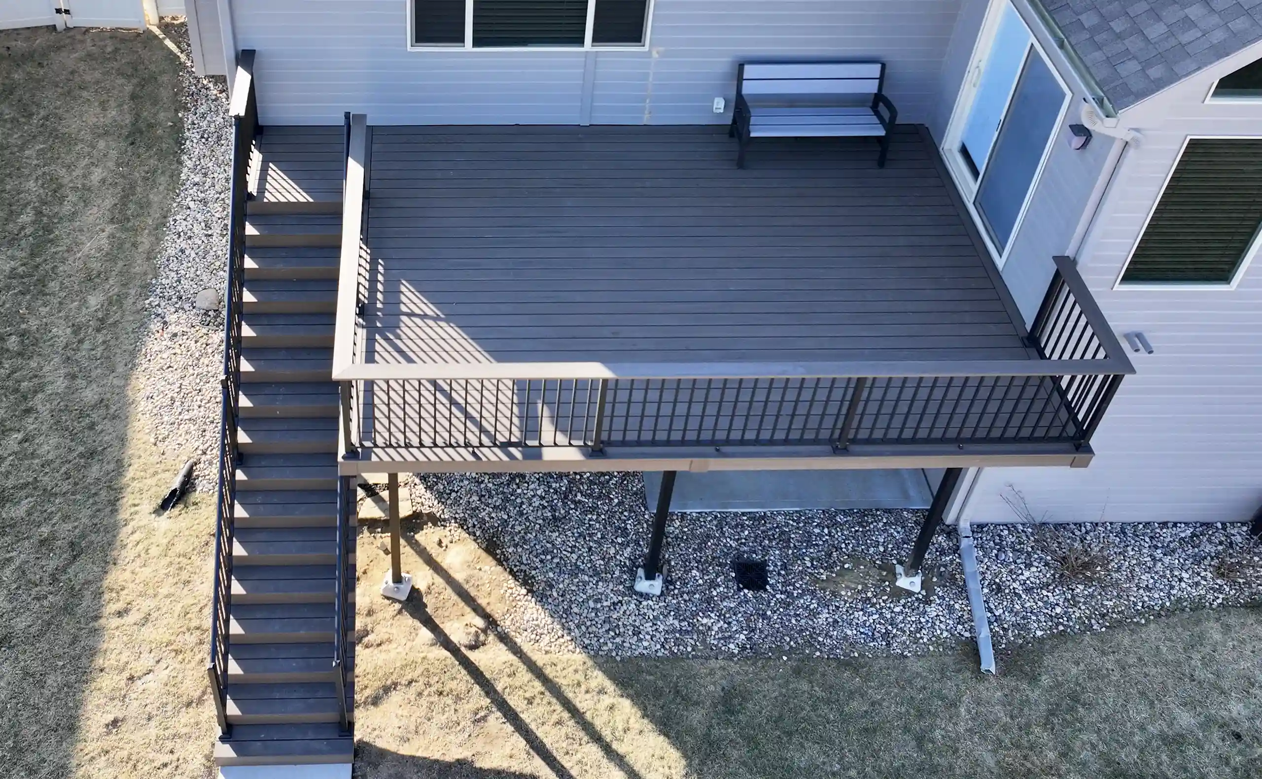 Photo of an elevated deck.