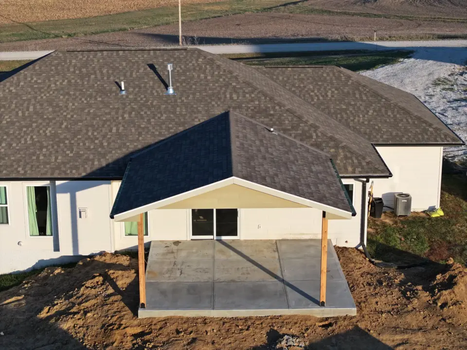 aerial-view-of-the-patio-with-gable-pergola-in-omaha-ne