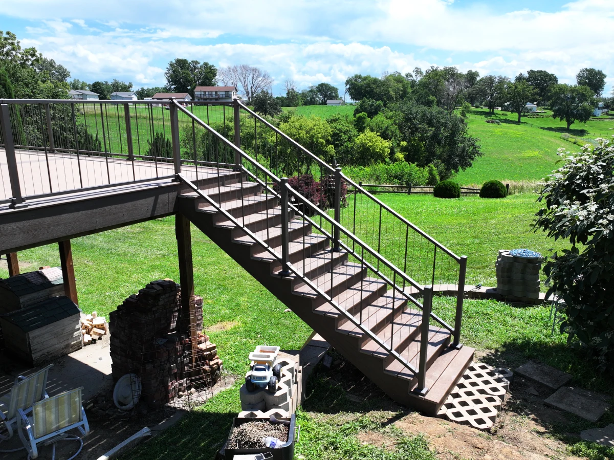 custom-under-deck-with-wire-railing-and-overlooking-nature-view-in-omaha-ne